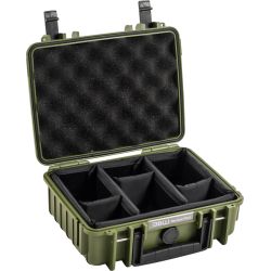 B&W Outdoor Cases BW Outdoor Cases Type 1000 / Bronze green (divider system) - Kuffert