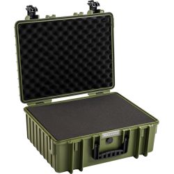 Se B&W Outdoor Cases BW Outdoor Cases Type 6000 / Bronze green (pre-cut foam) - Kuffert hos Outmore.dk
