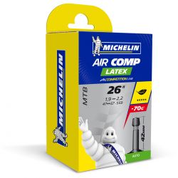 Michelin Slange Aircomp Latex C4 47/57-559 Standard 42mm - Cykelslange