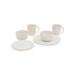 Outwell Delish 2 Person Dinner Set Sandstone - Service billede