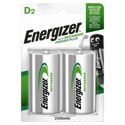 Energizer Rech D 2500mAh 2 pack - Batteri