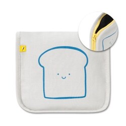 Fluf Snack Mat Bead - Blue with Yellow Zip