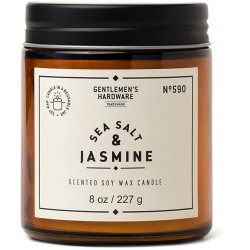 Gentlemen's Hardware Candle Sea Salt & Jasmine - Lys
