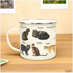 Gift Republic Enamel Mug Cats - Krus