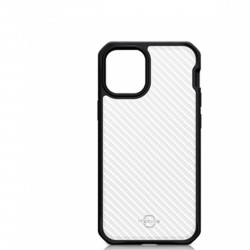 ITSKINS HYBRID TEK cover til iPhone 12 mini - Sort og gennemsigtig - Mobilcover