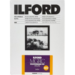 Ilford-photo Ilford Photo Ilford Multigrade Rc Deluxe Satin 27.9x35.6cm 50 - Tilbehør til foto