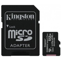 Kingston 512gb Micsdhc C Select+ 100r A1 C10 Card + Adpt. - Adaptor