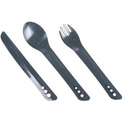 Lifeventure Ellipse Cutlery Set - Graphite - Bestik