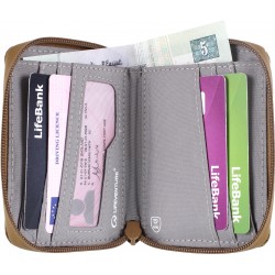 Lifeventure Rfid Bi-fold Wallet, Recycled, Mustard - Pung
