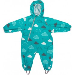 Littlelife Waterproof All In One Suit, Teal Clouds, - Flyverdragt