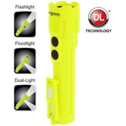 NightStick ATEX LED Dual-Light med Magnet - 120 lumen - gul