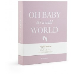 Printworks Baby Photo Album Oh Baby It's A Wild World - Pink - Album