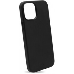 Puro Iphone 12/12 Pro Sky Cover Leather Look, Black - Mobilcover