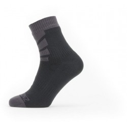 Sealskinz Wp Warm Weather Ankle Sock - Black/Grey - Str. S - Sokker