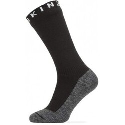 Sealskinz Wp Warm Weather Mid Length Sock Hydrosto - Black/Grey - Str. XL - Strømper