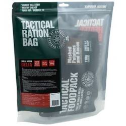 Tactical Foodpack 1 Meal Ration Delta - Rationer Vægt: 342g - Energi: 1162kcal. - Mad