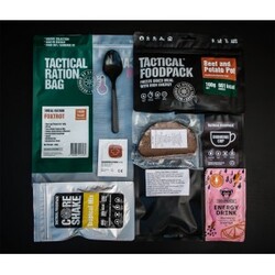 Tactical Foodpack 1 Meal Ration Foxtrot - Rationer Vægt: 332g - Energi: 1136kcal. - Mad