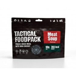 Tactical Foodpack Meat Soup - Suppe Vægt: 90g - Potion: 450g Energi: 393kcal. - Mad
