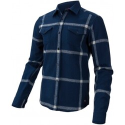 Ulvang Yddin Wool Flanell Shirt - New Navy/Vanilla - Str. S - Skjorte