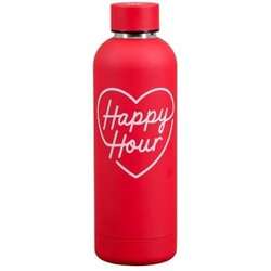 Yes Studio Happy Hour Vandflaske - Rød drikkeflaske