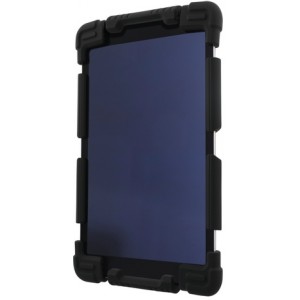 Cover silicon 7-8 Tablets, Stand, Black - Tabletcover