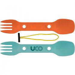 Uco Utility Spork 2pk With Cord Teal+ - Bestik