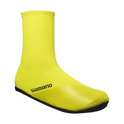 Shimano Dual H2o Shoe Cover Neon Yellow L (size 42-43) - Cykelsko overtræk