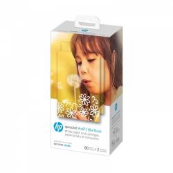 HP Cartridge Paper Sprocket Studio 80 pack 4x6'' - Tilbehør til foto
