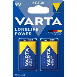 Varta Longlife Power 9v 2 Pack (b) - Batteri