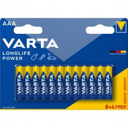Varta Longlife Power Aaa 12 Pack (8+4) (b) - Batteri
