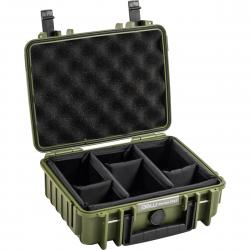 B&W Outdoor Cases BW Outdoor Cases Type 1000 / Bronze green (divider system) - Kuffert