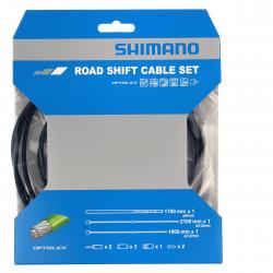 Shimano Gearkabelsæt Optislik Racer, Sort - Cykelreservedele