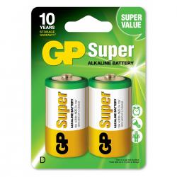 GP Super Alkaline 13A LR20 D batteri - 2 stk.