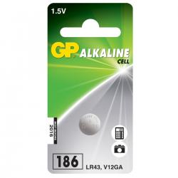 GP Alkaline 1,5V 186 C1 LR43 V12GA Knapcelle Batteri