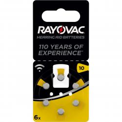 Varta Rayovac Hearing Aid Battery Size 10, Pr70, 6 Pack - Batteri