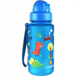 Littlelife Water Bottle, Dinosaurs, 400ml - Drikkeflaske
