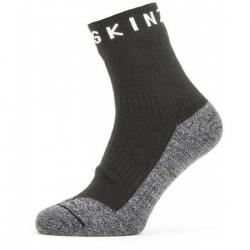 Sealskinz Wp Warm Weather Soft Touch Ankle Sock - Black/Grey Marl/White - Str. XL - Strømper