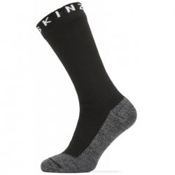 Sealskinz Wp Warm Weather Soft Touch Mid Sock - Black/Grey Marl/White - Str. XL - Sokker