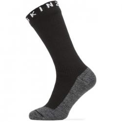 Sealskinz Wp Warm Weather Mid Length Sock Hydrosto - Black/Grey - Str. M - Sokker
