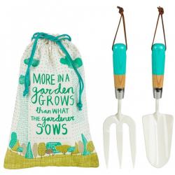 Wild & Wolf - Fork And Trowel In Cotton Bag