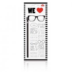 NPW - Pencil Topper Black Glasses