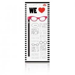 NPW - Pencil Topper Pink Glasses