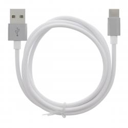 Mob:a Moba Cable Usb-a - Usb-c 2.4a, 1m, White - Ledning
