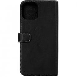 Essentials Iphone 12 Pro Max, Leather Wallet, Detach., Black - Mobilcover