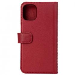 Essentials Iphone 12 Mini, Leather Wallet, Detachable, Red - Mobilcover