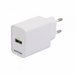 Essentials Wall Charger 18 W Fast Charging, Usb-a, White - Oplader