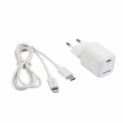 Essentials Wall Charger Pd 20 W, Usb-c Light. Cable, Mfi, 1m - Oplader