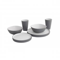 Outwell Gala 2 Person Dinner Set Grey Mist - Service