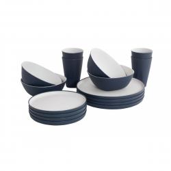 Outwell Gala 4 Person Dinner Set Navy Night - Service