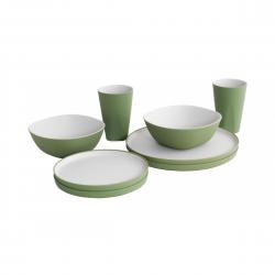 Outwell Gala 2 Person Dinner Set Shadow Green - Service